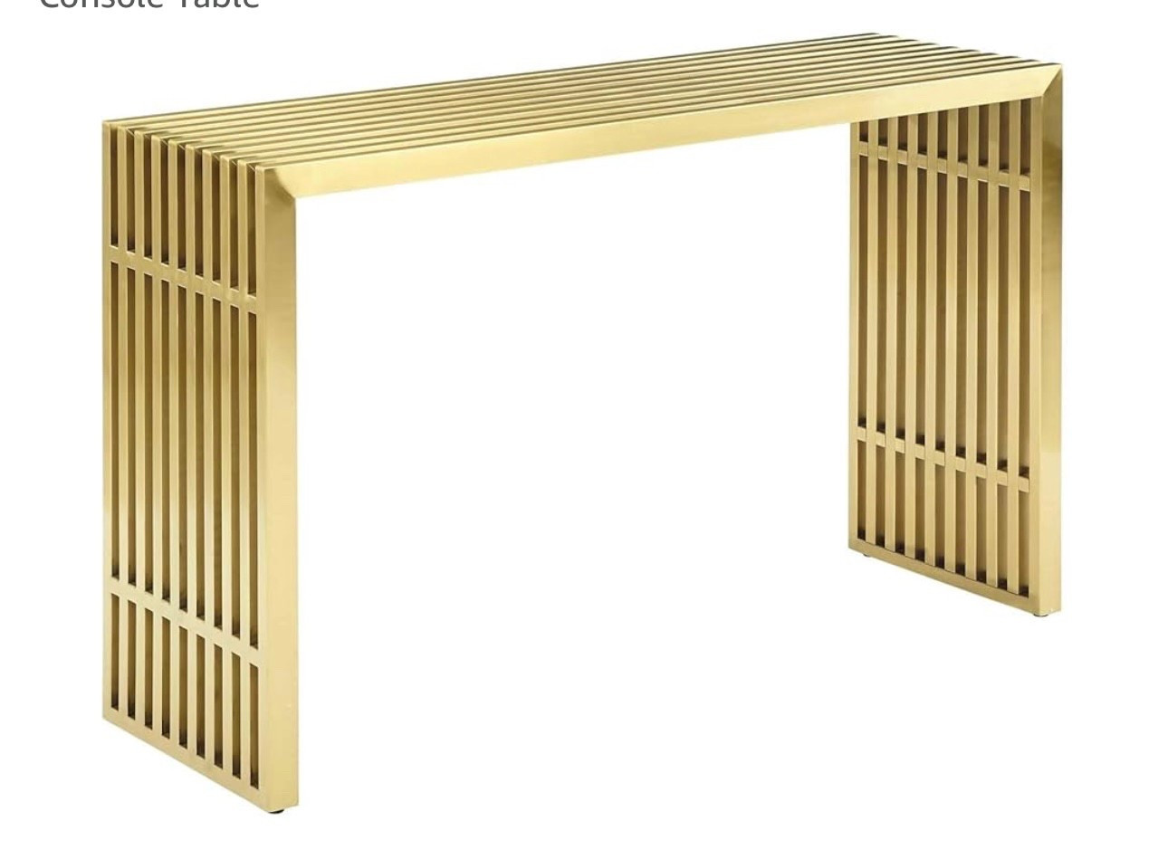 Modway Gridiron Contemporary Modern Gold Stainless Steel
Console Table

#LTKHome