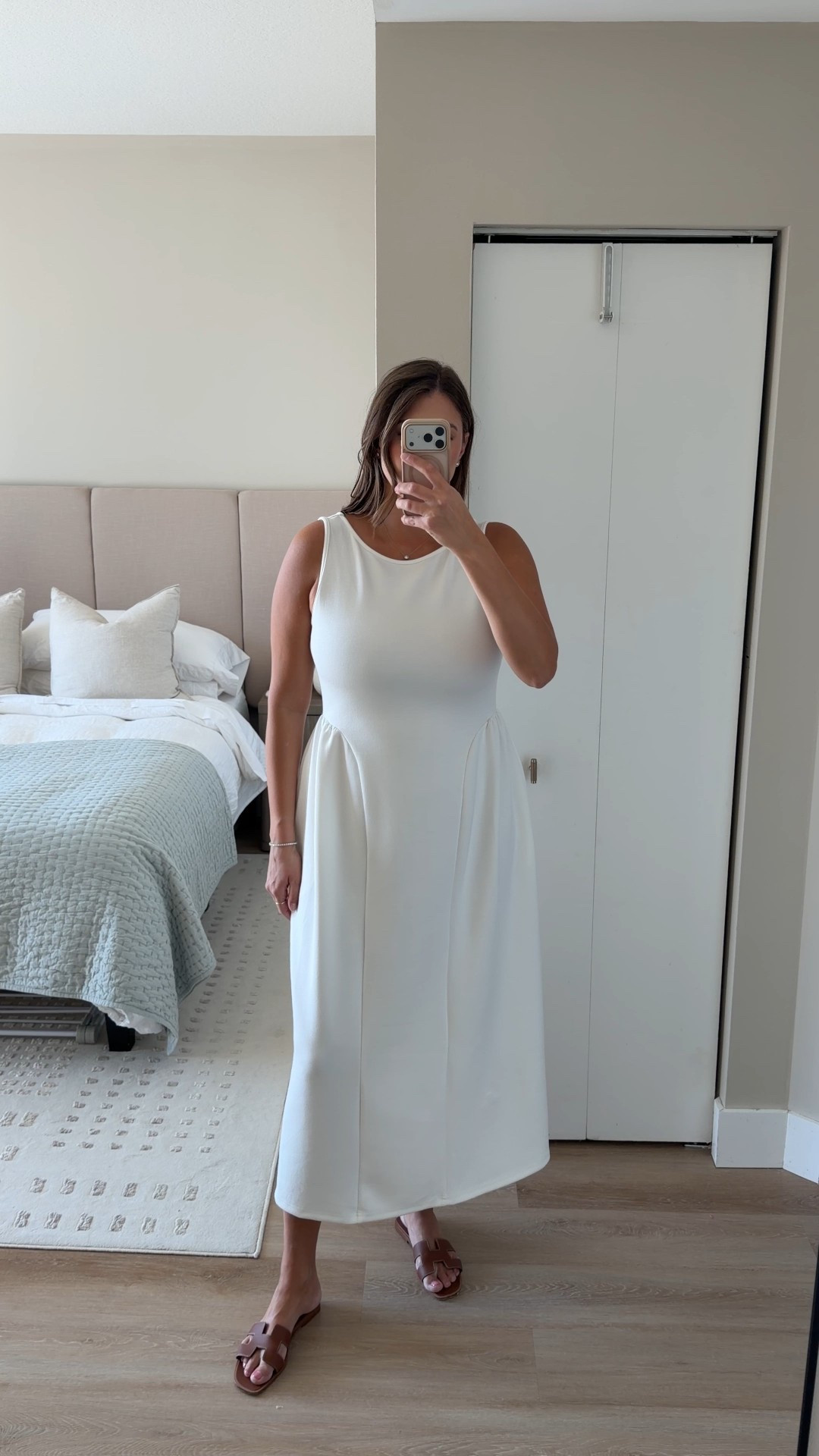 The perfect white midi 🤍

white midi dress, minimalist summer dress, neutral outfit idea, effortless everyday style, flattering a line dress, casual chic look, amazon fashion find

#LTKMidsize #LTKWedding #LTKTravel