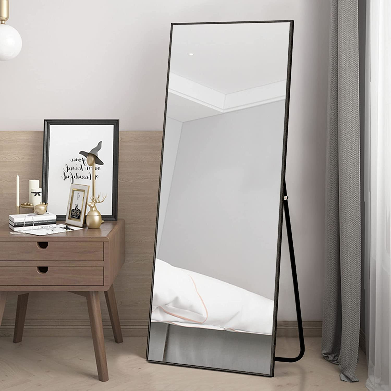 Amazon.com: MIRUO Full Length Mirror Decor Wall Mounted Mirror Floor Mirror Dressing Mirror Make ... | Amazon (US)