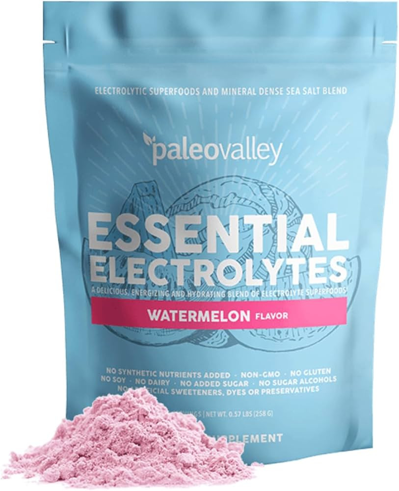 Paleovalley Essential Electrolytes Powder, Watermelon, Whole Food, 30 Serv | Amazon (US)