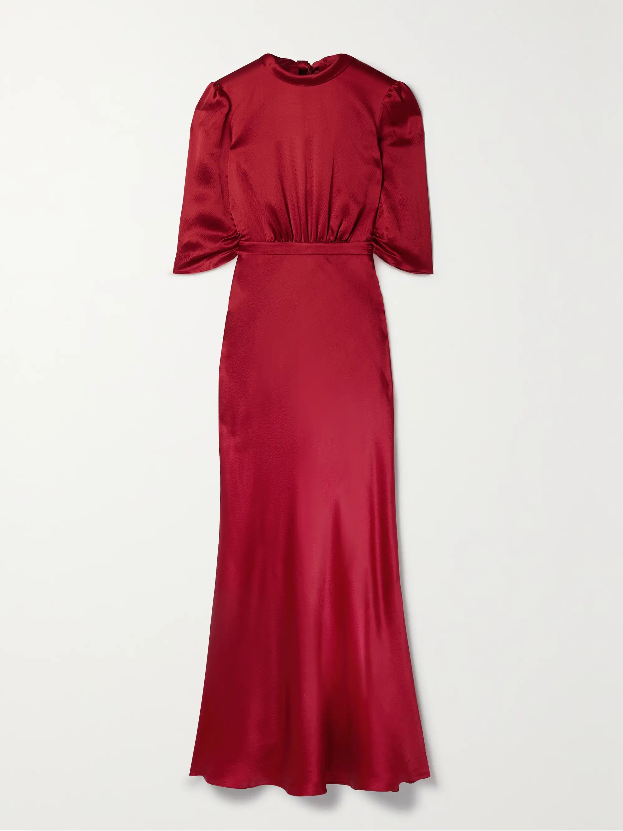 Adele hammered silk-satin maxi dress | NET-A-PORTER (UK & EU)
