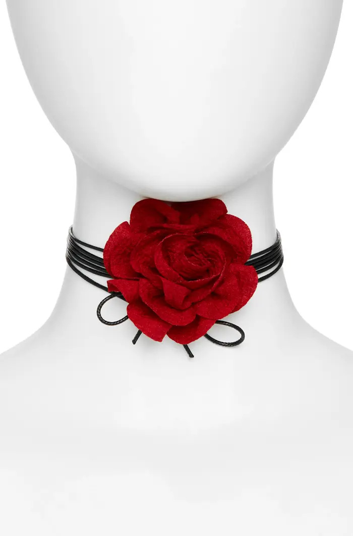 Rosette Wrap Choker Necklace | Nordstrom