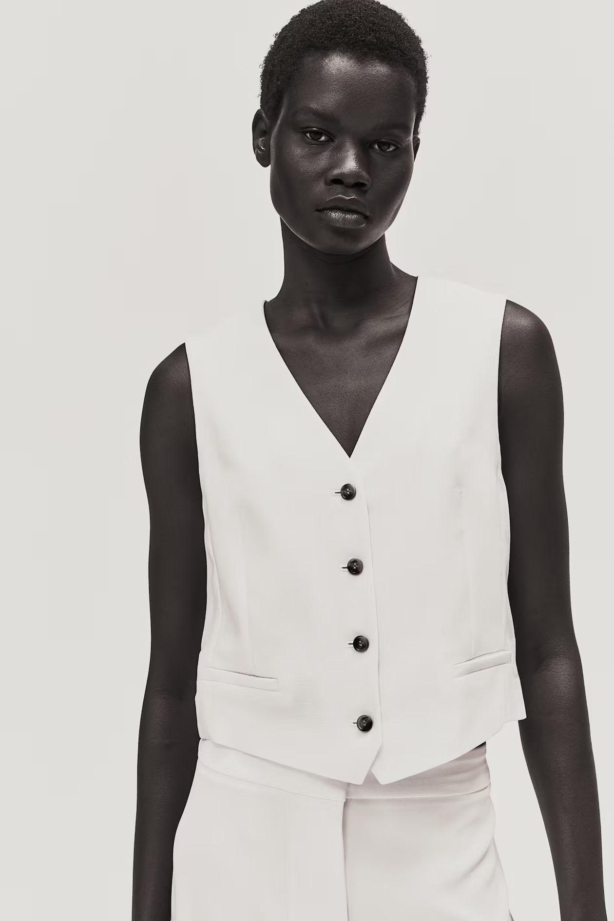 Elegantes Anzuggilet - Weiß - Ladies | H&M AT | H&M (DE, AT, CH, NL, FI)