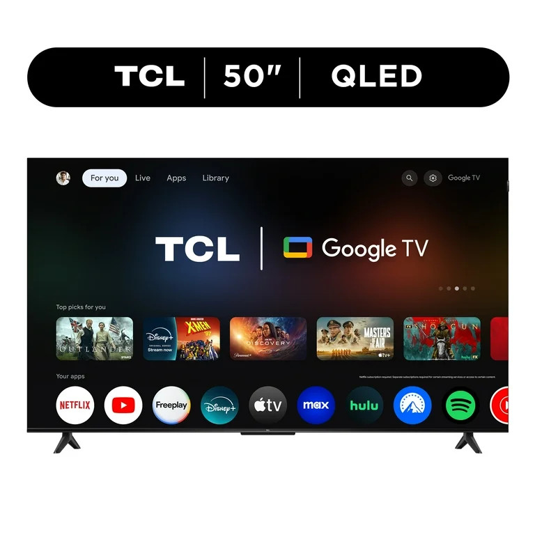 TCL 50" Q Series (NEW 2025) 4K UHD HDR QLED Smart TV with Google TV -Dolby Vision, Dolby Atmos, M... | Walmart (US)