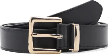 MANGO Stitched Square Buckle Belt | Nordstrom | Nordstrom