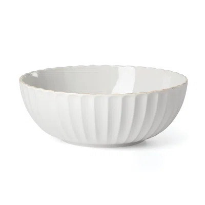 French Perle Scallop White Scallop Serving Bowl | Wayfair Professional