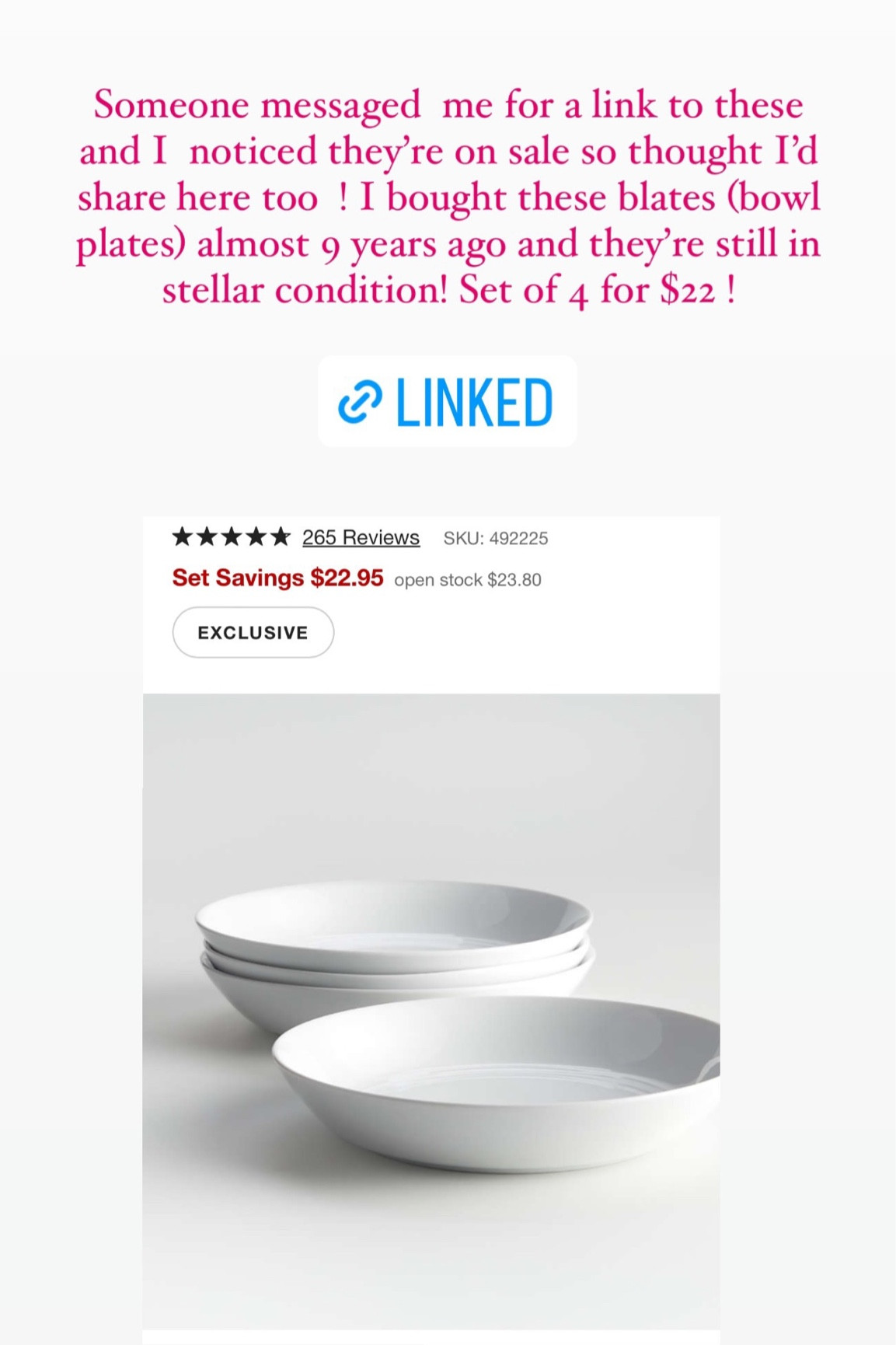 I use these bowl plates for pasta, khichdi, stir fry, and more !! Have had them for many years and they are great quality !