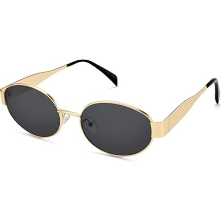 SOJOS Retro Oval Sunglasses for Women Trendy Classic Shades UV400 Protection SJ1256 | Amazon (US)