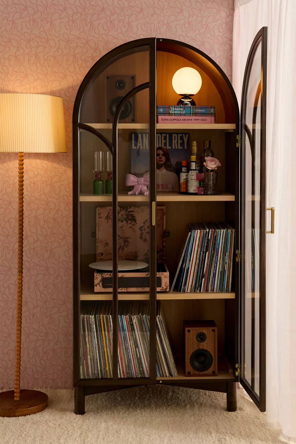 Camille Arched Glass Paned Storage Cabinet | Urban Outfitters (US and RoW)