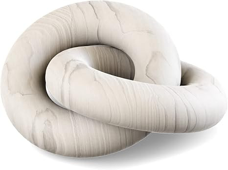 Amazon.com: Wavesly White Washed Wood Knot Decor, Wood Chain Link Decor, Rustic Home Decor Farmho... | Amazon (US)