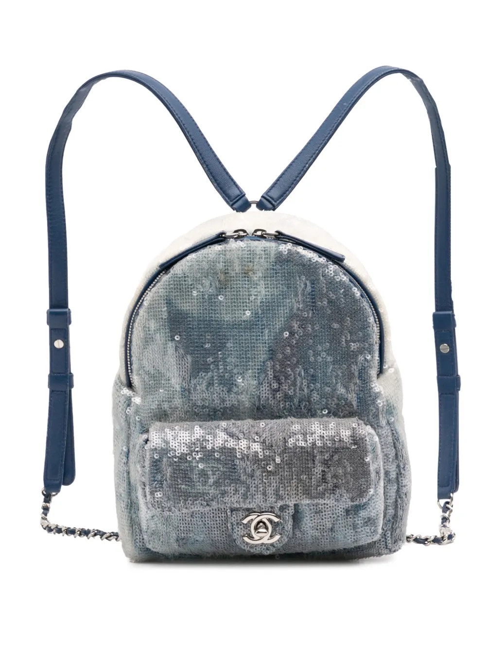CHANEL Pre-Owned2018-2019 Sequin Waterfall backpack | Farfetch Global