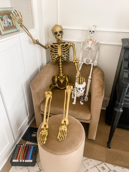 Skeleton family ☠️. 





Gold skeleton, target, Halloween decor, Halloween decoration, chair and ottoman, velvet chair 

#LTKkids #LTKhome #LTKHalloween