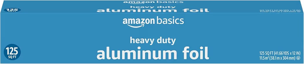 Amazon Basics Heavy Duty Aluminum Foil, 125 Sq Ft (Pack of 1) | Amazon (US)