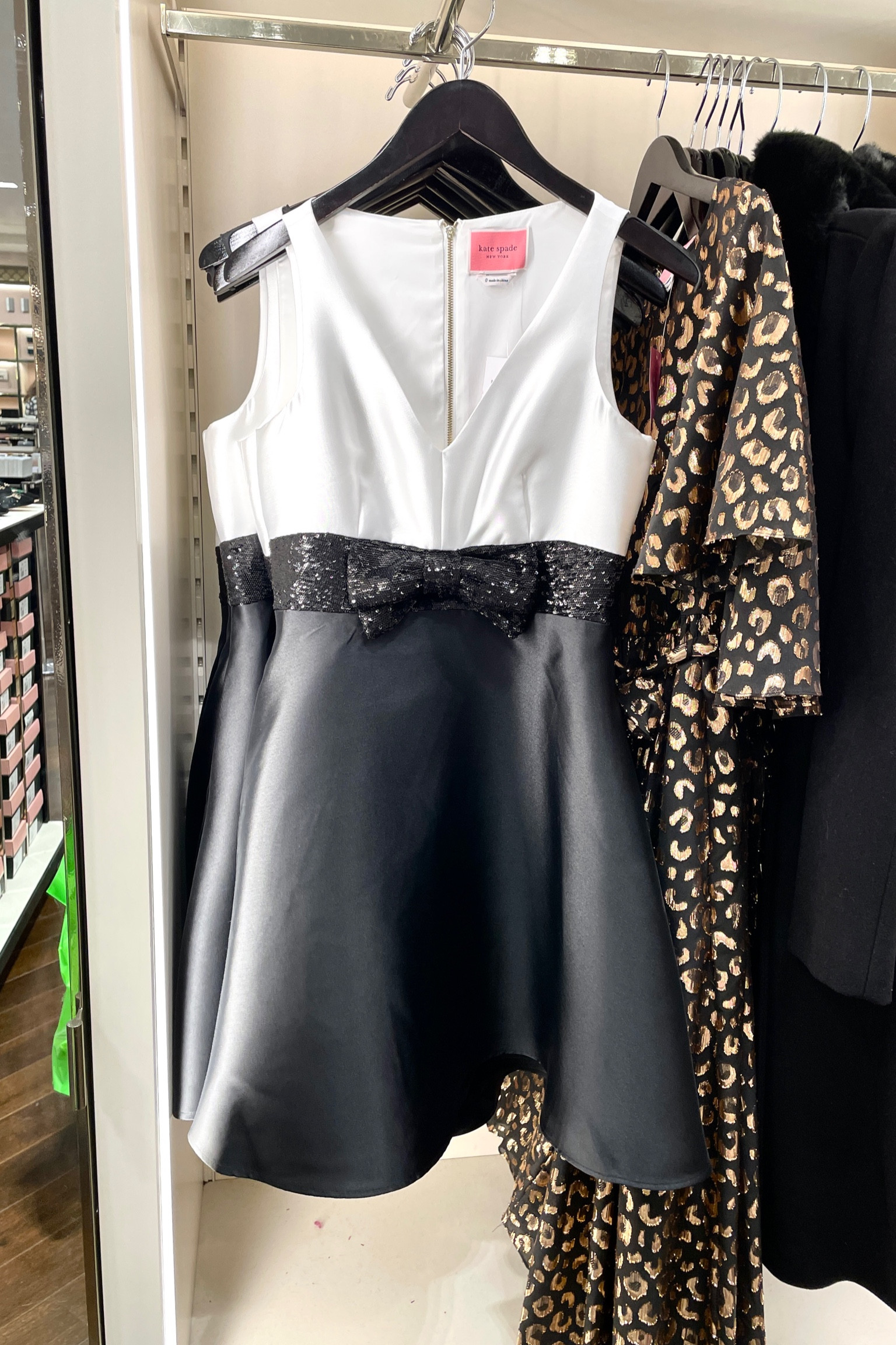 #katespade #sequinbowdress #blacktie #formal #holidaydress #christmasdress #flatteringdress #katespadedress #blackandwhitedress #tuxedodress #gala #party 

#LTKHoliday #LTKGiftGuide #LTKcurves