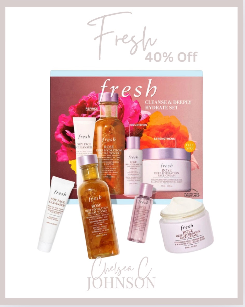 Fresh has all of their skincare and sets 30-40% off!! Sets are 40% off  

#LTKStyleTip #LTKBeauty #LTKSaleAlert