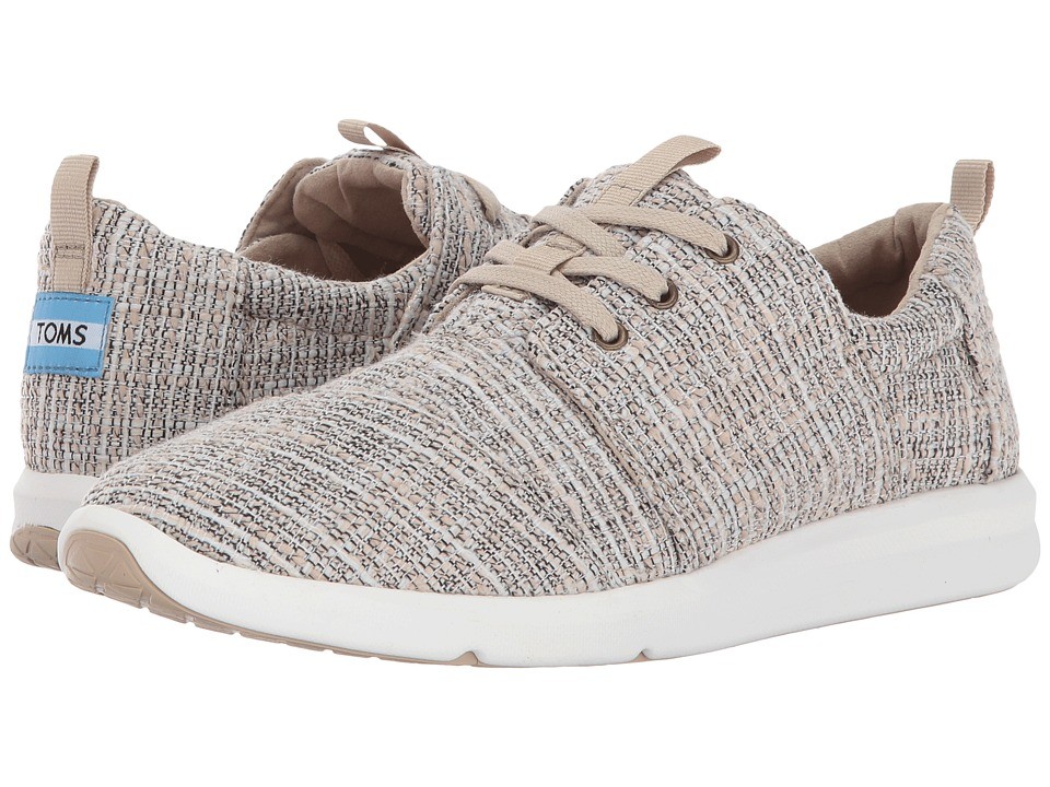 TOMS - Del Rey Sneaker (Oxford Tan Multicolor Tweed) Women's Lace up casual Shoes | Zappos