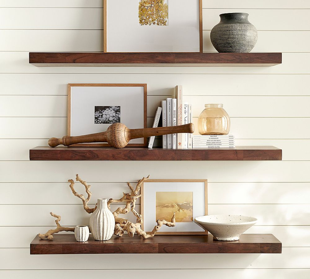 Brighton Floating Wood Shelves (36"-60") | Pottery Barn (US)