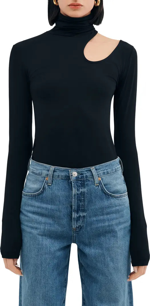 Allegra Asymmetric Turtleneck Top | Nordstrom