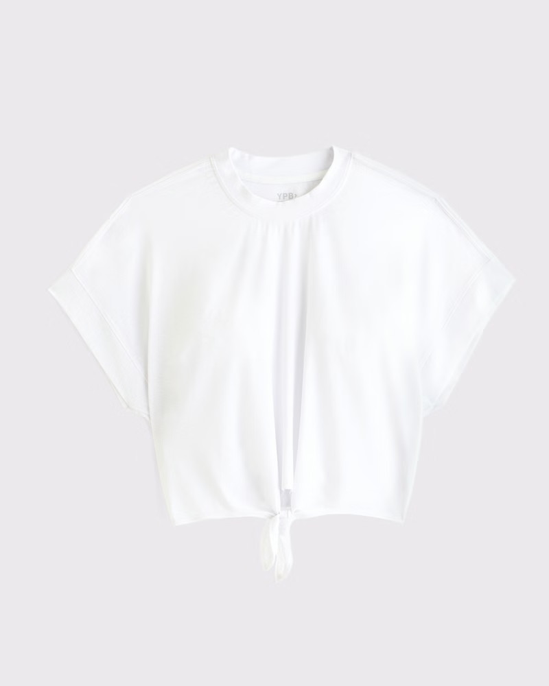 Women's YPB Active Featherweight Tie-Front Tee | Women's Tops | Abercrombie.com | Abercrombie & Fitch (US)