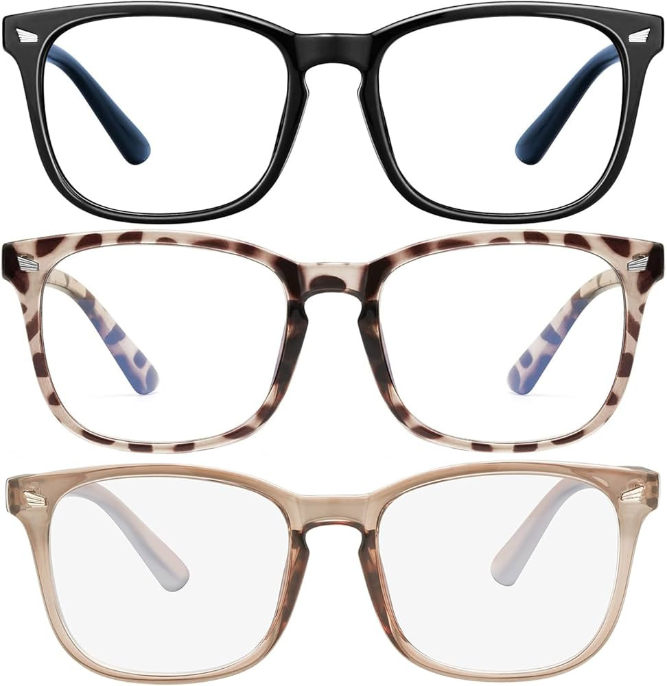 hunsquer Blue Light Glasses for Woman/Men Computer Blue Light Glasses | Amazon (US)