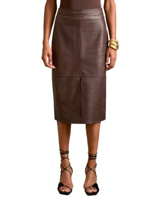 REISS Miley Leather Midi Skirt  | Bloomingdale's Women | Bloomingdale's (US)