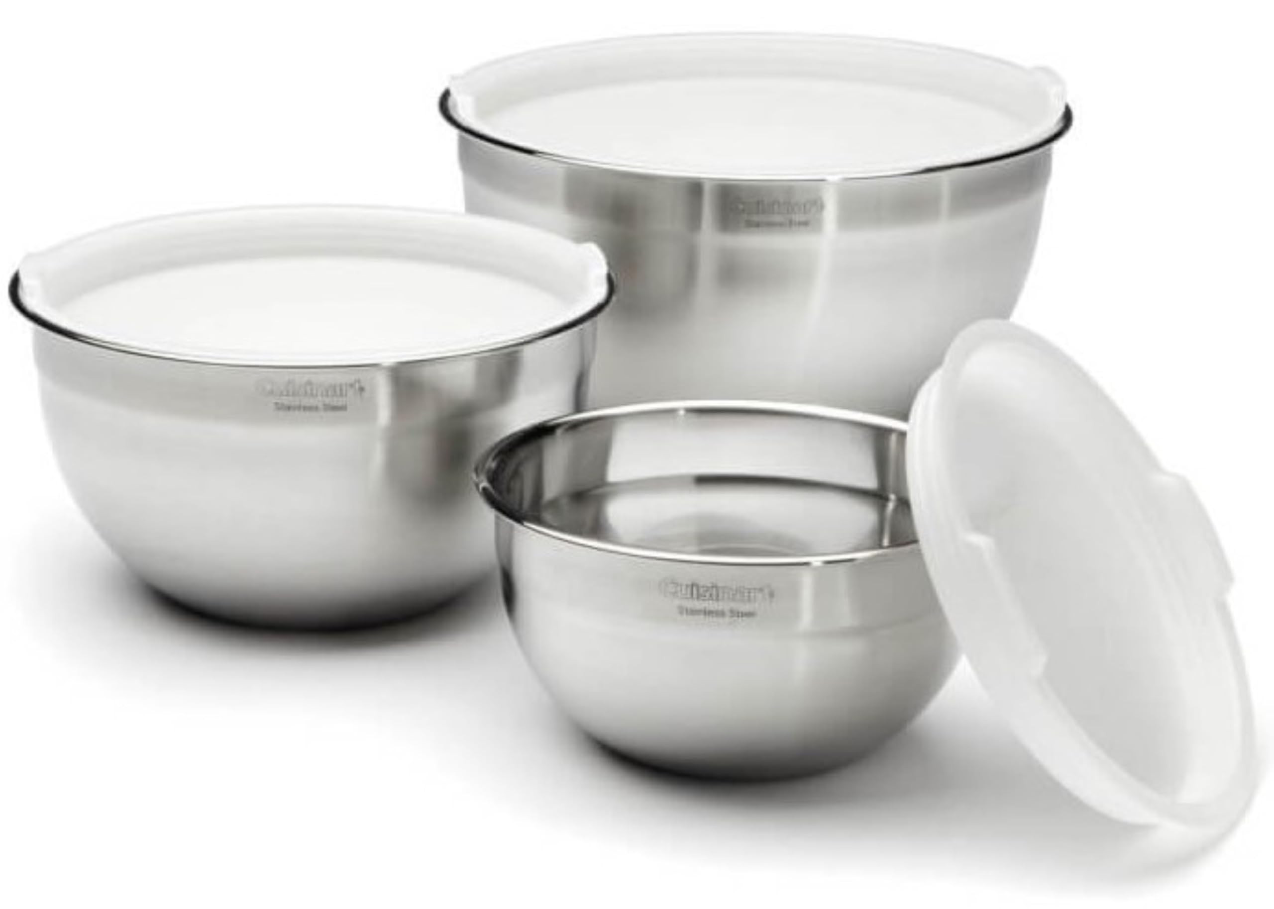 Cuisinart Mixing Bowl Set, Stainless Steel, 3-Piece, CTG-00-SMB | Amazon (US)