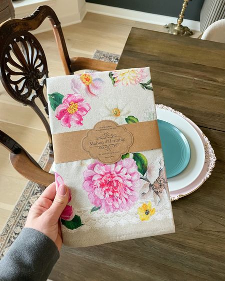 These floral pattern napkins are perfect for an Easter, Passover, or spring table decor!

#LTKstyletip #LTKSeasonal #LTKhome