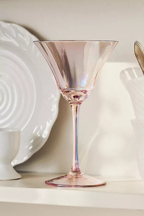 Kailani Lustered Martini Glasses, Set of 4 | Anthropologie (US)