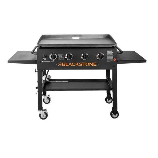 Blackstone 4-Burner 36" Griddle Cooking Station with Side Shelves - Walmart.com | Walmart (US)