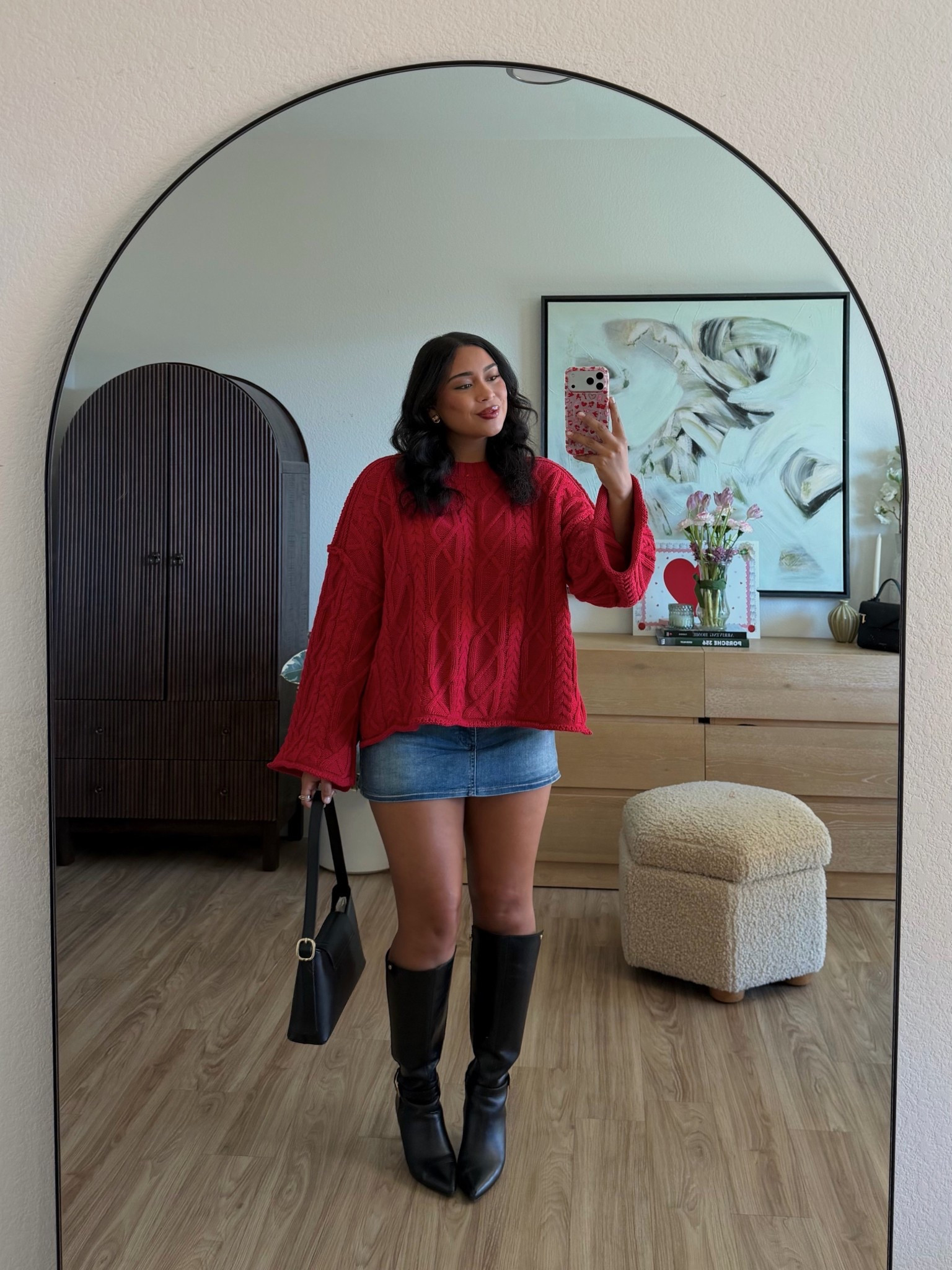 casual Valentines Day outfit inspo, also perfect for spring/ year round♥️ the sweater is warm but still lightweight & looks good w/ any type of bottom (wearing a L in the sweater & XL in the skort)

#LTKootd #LTKMidsize #LTKValentine