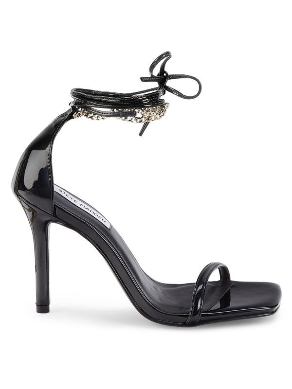 Wister Chain Trim Vegan Leather Sandals | Saks Fifth Avenue OFF 5TH