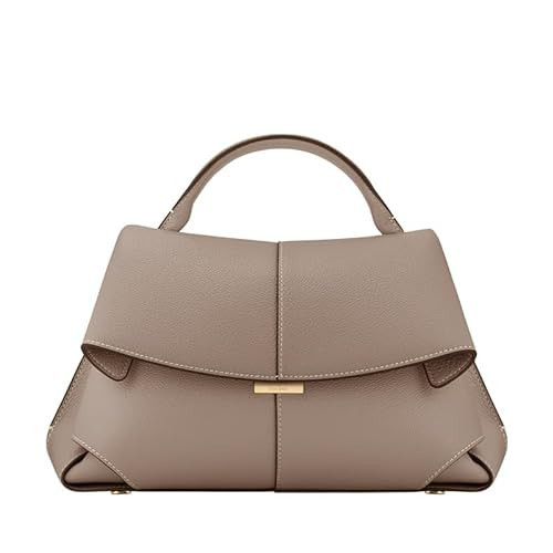 Generic French POLENE niche design first-layer cowhide fashion pleated shoulder handbag (grey) | Amazon (US)