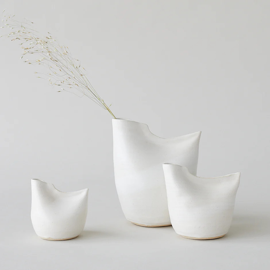 Hand Thrown White Bird Vase | Bloomist | Bloomist, Inc