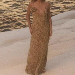 ZARA FLORAL POLKA DOT MAXI DRESS | Poshmark