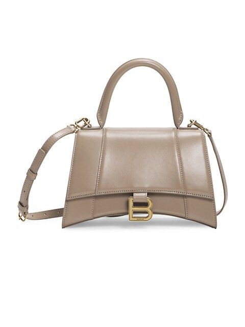 Small Hourglass Leather Top Handle Bag | Saks Fifth Avenue