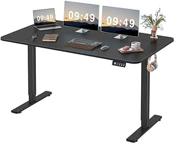 Furmax Electric Height Adjustable Standing Desk Large 55 x 24 Inches Sit Stand Up Desk Home Offic... | Amazon (US)