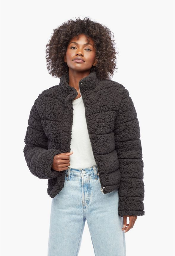 Cozy Cropped Puffer Jacket | JustFab