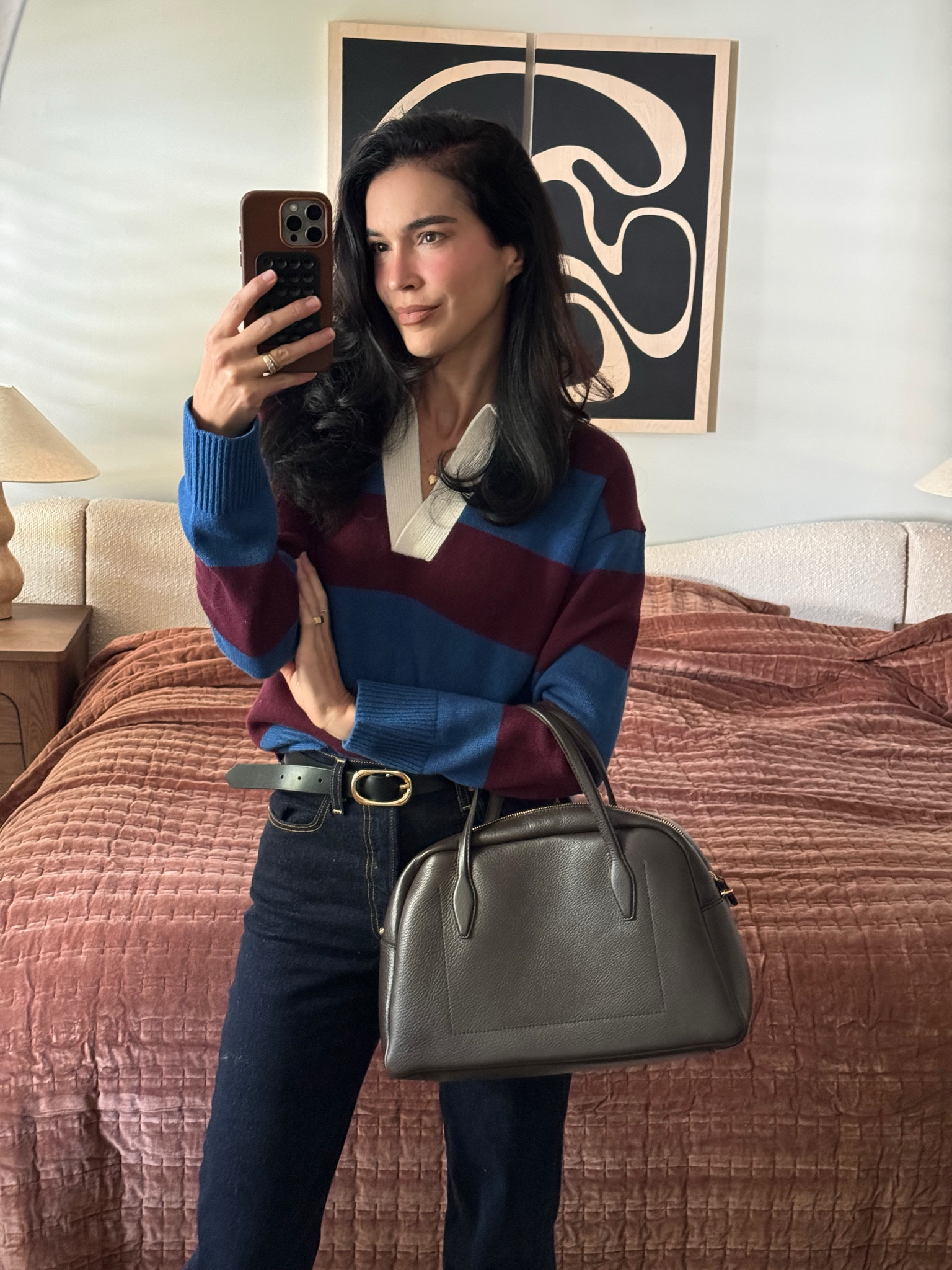 today’s look 🍂 I’m 5’10 wearing a size small in the sweater and size 27 in the jeans

#LTKItBag #LTKSeasonal #LTKStyleTip