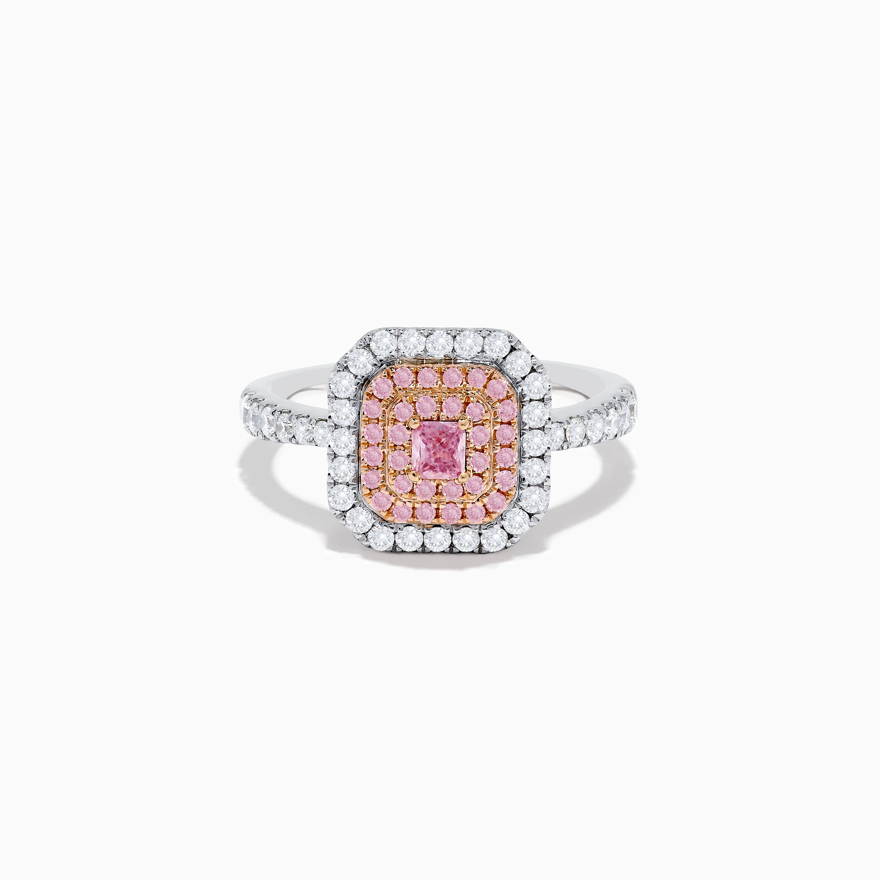 18K Two Tone Gold White and Pink Diamond Ring | Effy Jewelry