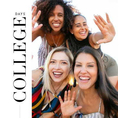 Photo Book: Editorial College Book Glossy Hardcover, 8.5"" x 8.5"", Mixbook | Mixbook