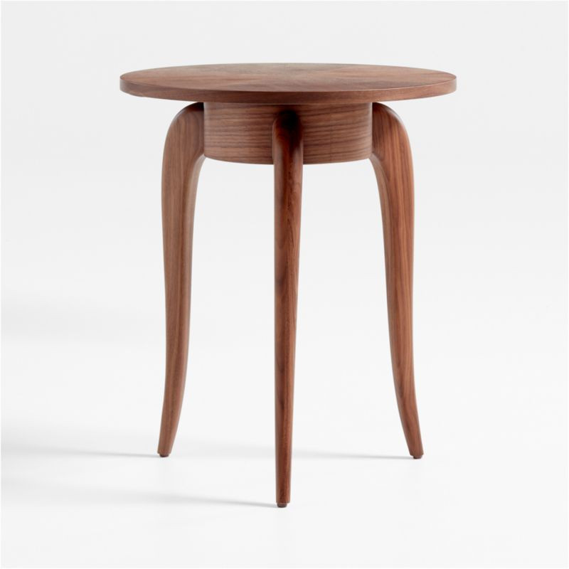 Alexander Walnut Wood Side Table by Jake Arnold | Crate & Barrel | Crate & Barrel
