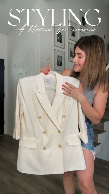 I found the prettiest blazer via @walmart! I loved the color, fit and the material! It’s so lightweight and great for this time of the year! It runs tts. I’m wearing size small.
Look 1
Shorts size 25. Use code CAR10 for 10% off
Look 2 
My favorite Madewell jeans are back in stock! They run tts, I’m wearing size 25.
Look 3
These Madewell jeans are awesome! They run tts. I’m wearing size 25. 

#LTKFindsUnder50 #LTKStyleTip #LTKFindsUnder100