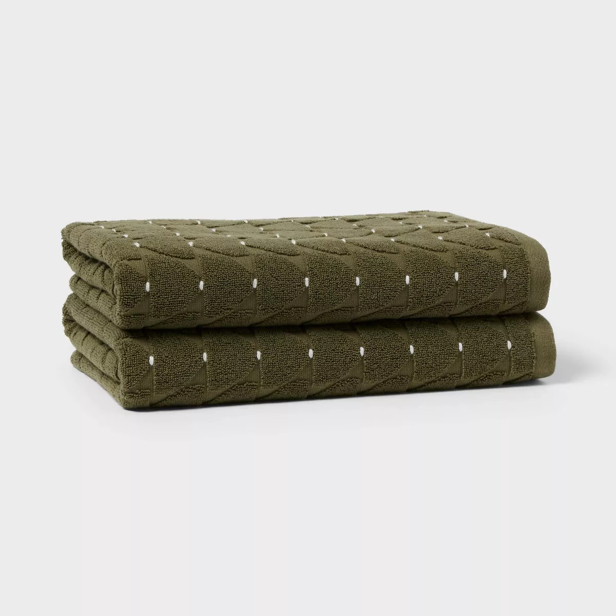Modern Sculpted Towel Green - Threshold™ | Target