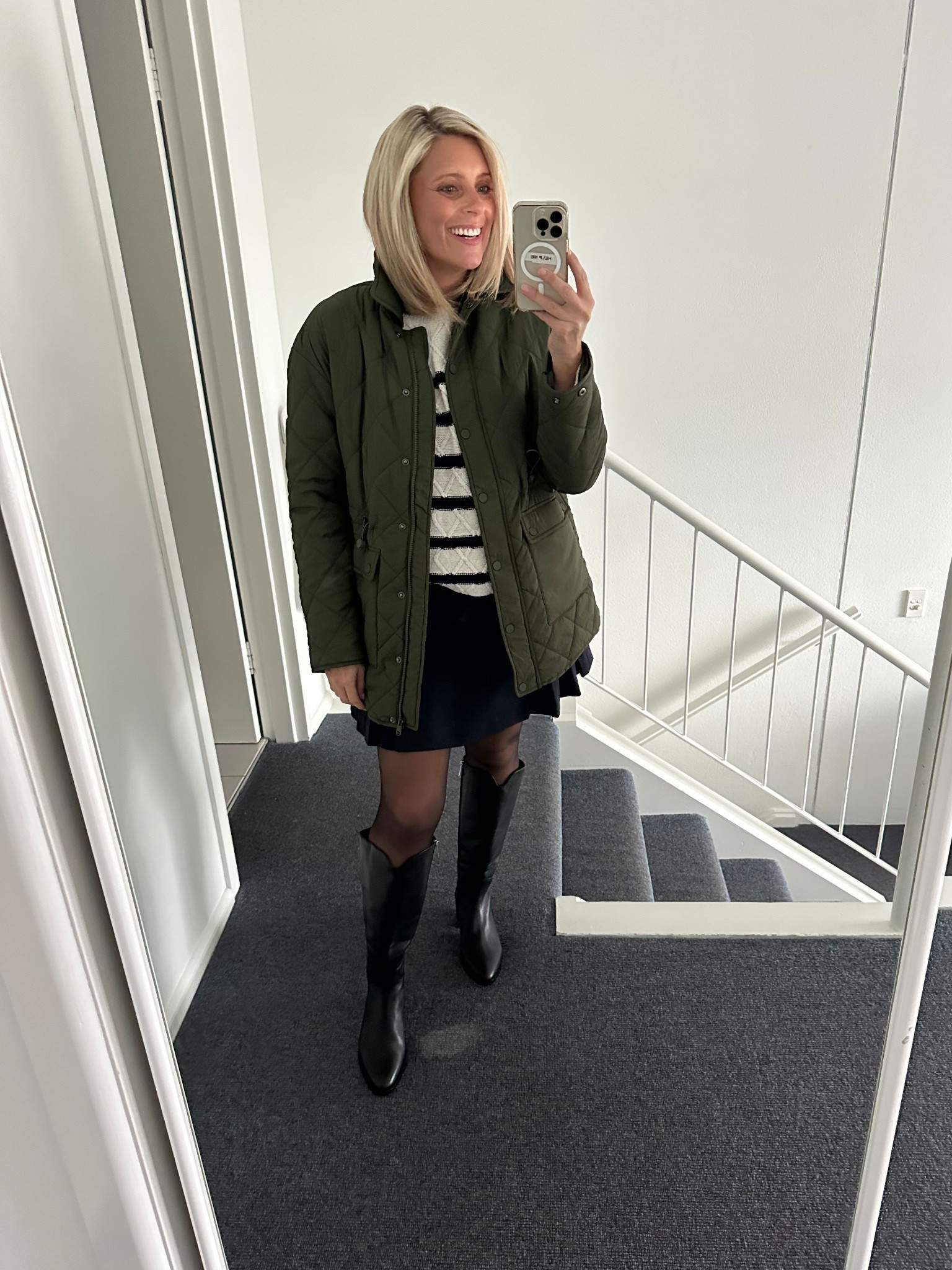 This navy mini skirt feels like it will be a great base for autumn/winter looks as it’s a heavy-weight fabric and looks great with long boots. 

#LTKaustralia #LTKmidsize #LTKautumn