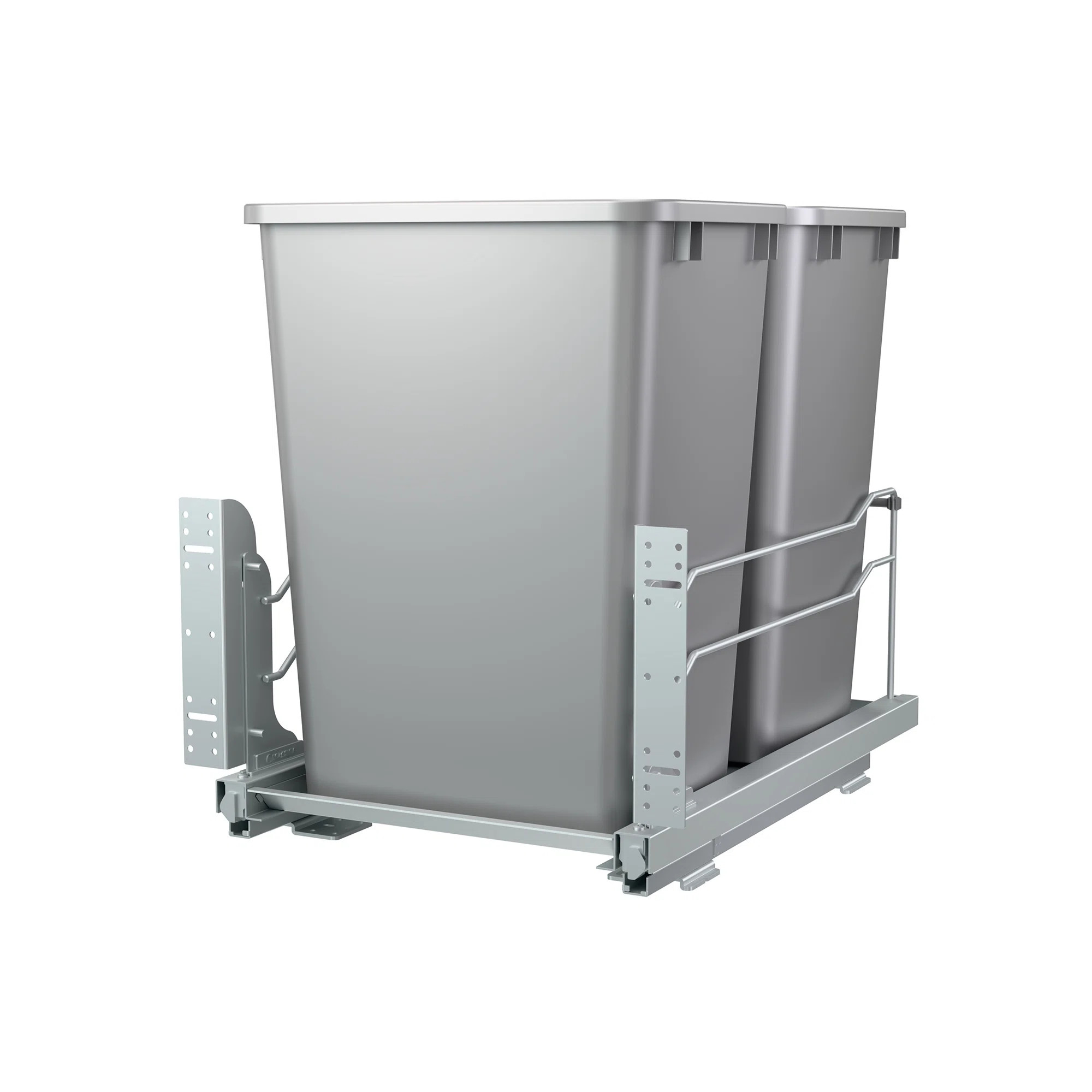 Rev-A-Shelf Double Pullout Trash Cans 35 qt. with Soft-Close | Wayfair North America