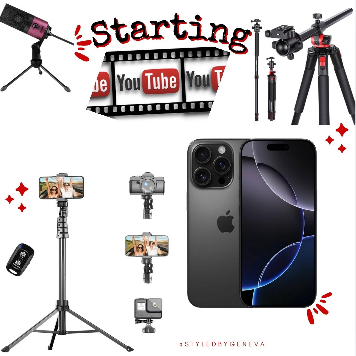 YouTube Starter Kit, if you’re thinking of starting a channel in 2025, you only need a few things to kickstart your new side hustle! 

#LTKSaleAlert #LTKHome #LTKFindsUnder50