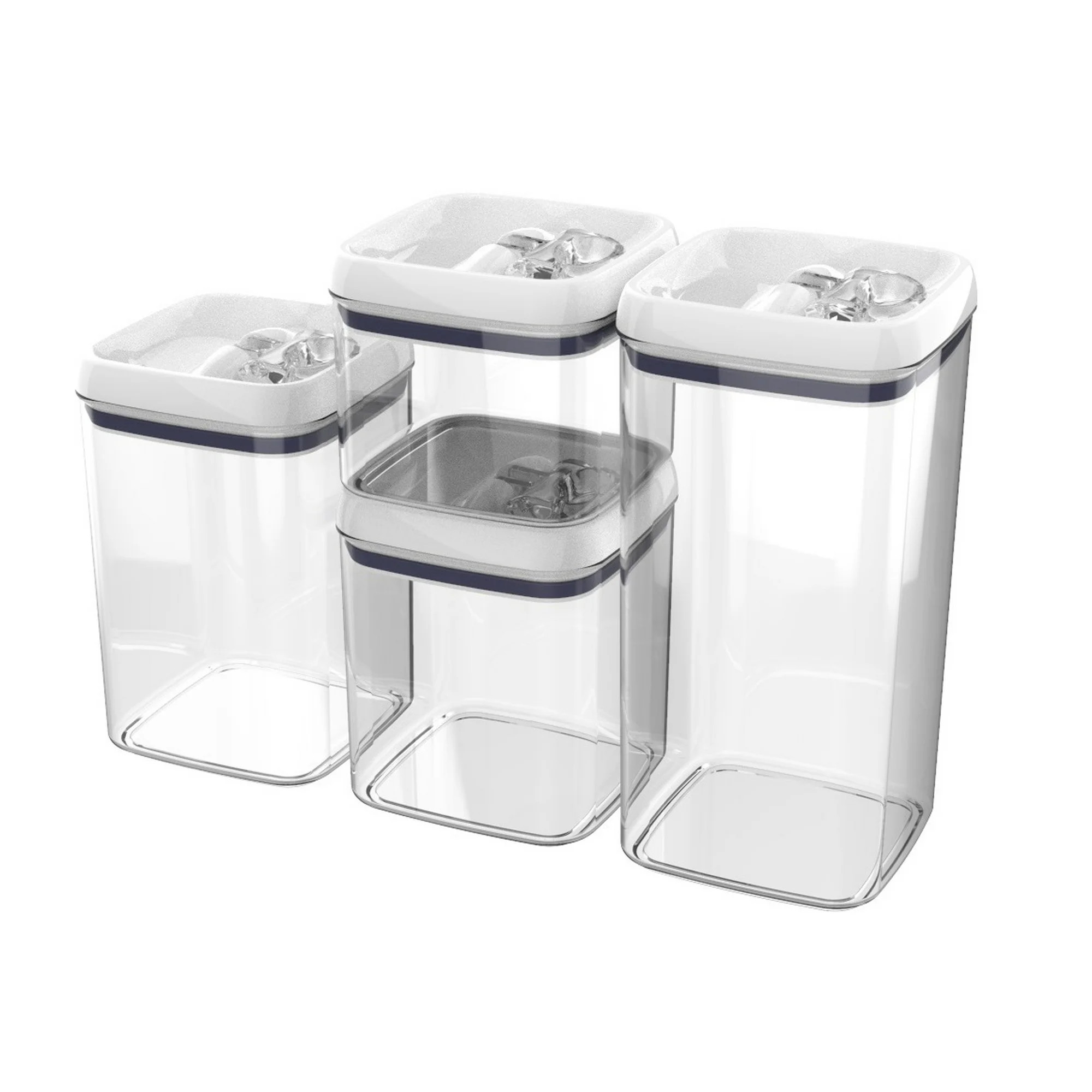 Better Homes & Gardens Flip-Tite Canister 4 Pack Square Set | Walmart (US)