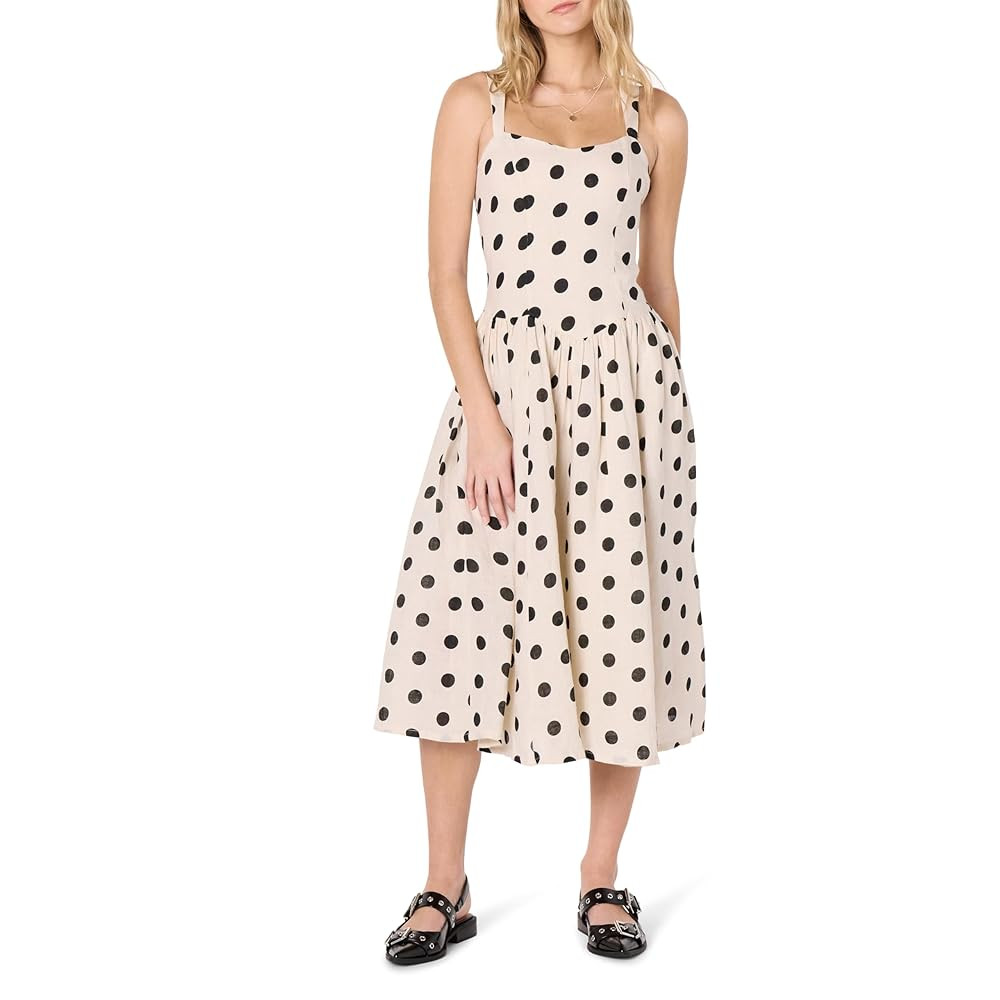 The Drop Women's Balu Feminine Shaped Waist Midi Dress | Amazon (US)