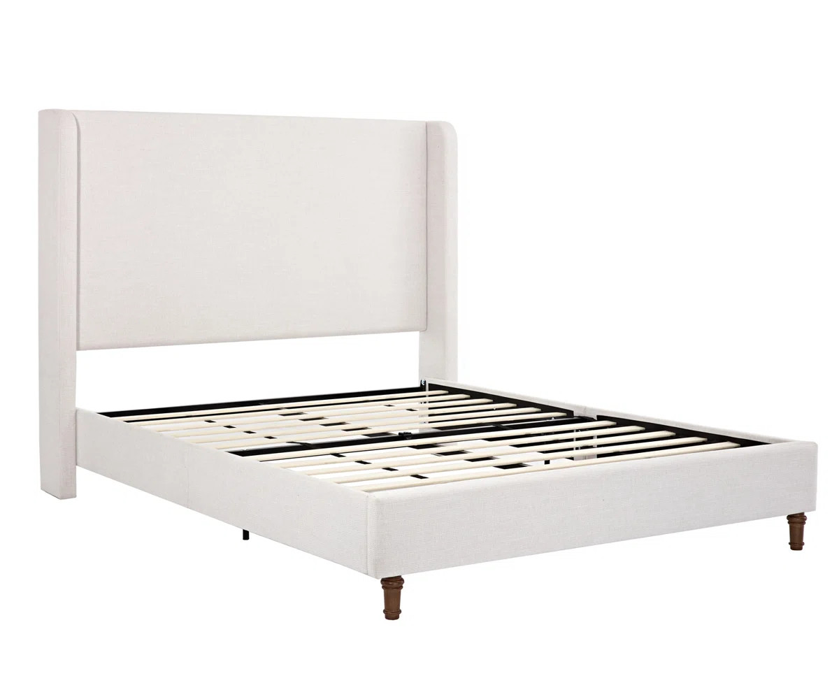 Mozter Upholstered Wingback Platform Bed | Wayfair North America