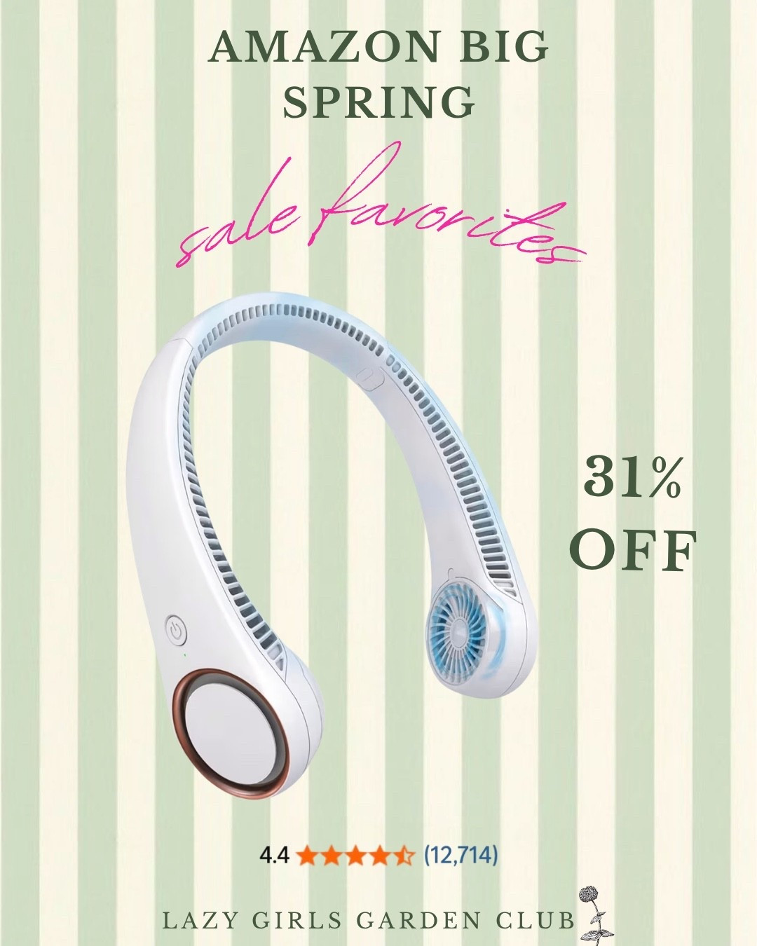 This neck fan is my saving grace for the hotter gardening days. Plus, it comes in a bunch of different colors and it’s on major sale today!

#LTKSaleAlert #LTKHome #LTKSeasonal